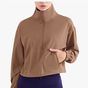 Cinched Waist Quarter Zip